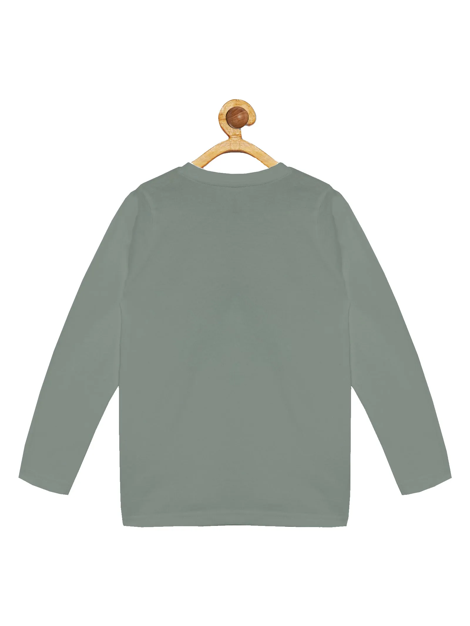 Boy's Printed Full Sleeve Round Neck Tee & Solid Track Pant Set