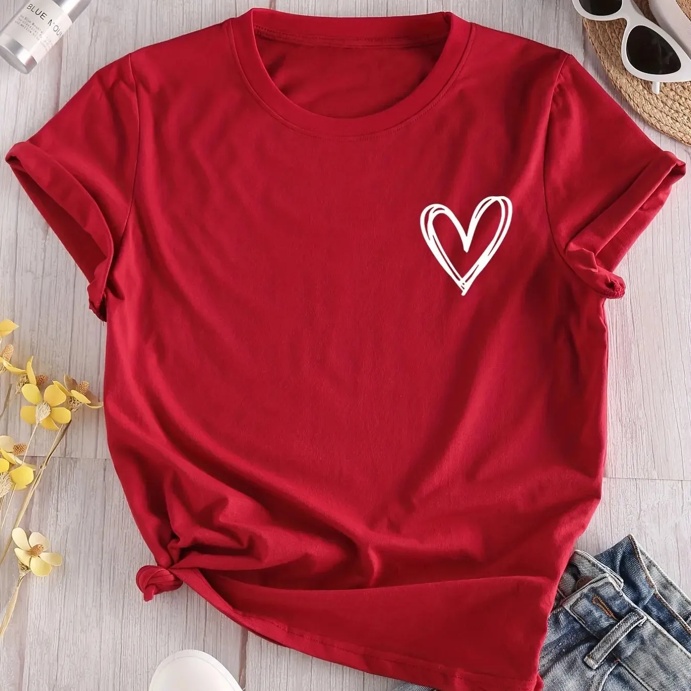 Graphic Heart Graffiti T-Shirts