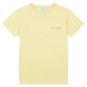 "Hot Mess" Crewneck Tee (Vanilla)